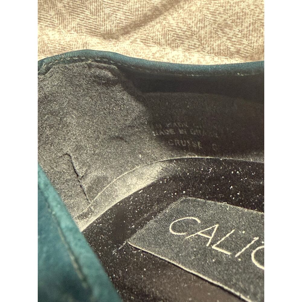 Calico Cruise Loafers Shoes Flats Women's Size 8.5 M Teal Green Made in Brazil - Picture 9 of 11